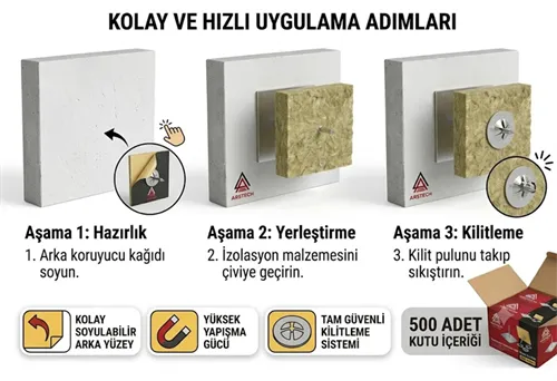 Arstech İzolasyon Çivisi 6 cm