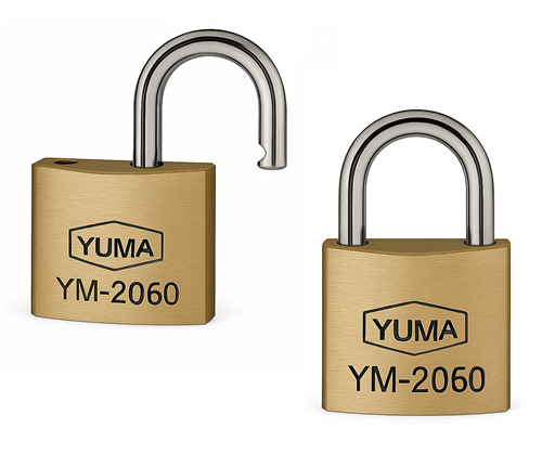 Yuma YM2060 Sarı Kaplama Pirinç Asma Kilit 60 mm