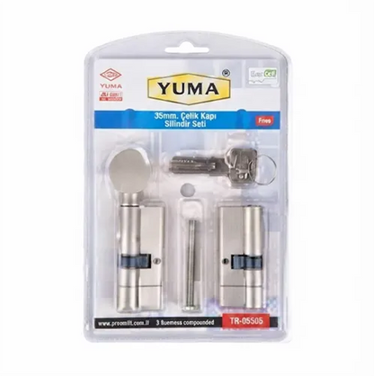 Yuma YMB68BGS Tuzaklı Çelik Barel Seti Saten Kaplama 68 mm