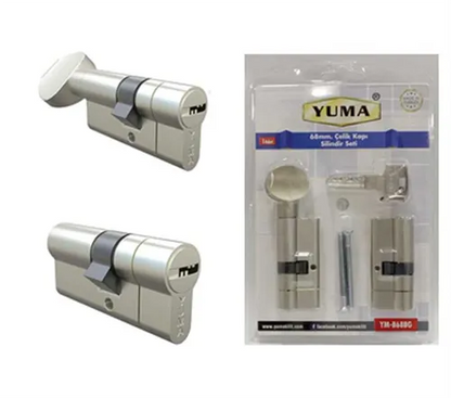 Yuma YMB68BGS Tuzaklı Çelik Barel Seti Saten Kaplama 68 mm