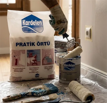 Kardelen Hışır Örtü Naylon Koruyucu Zemin ve Eşya Örtüsü 50 m²