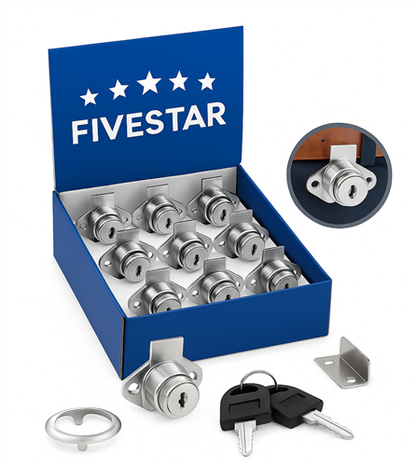 Fivestar Oval Drawer Lock 106x22 mm
