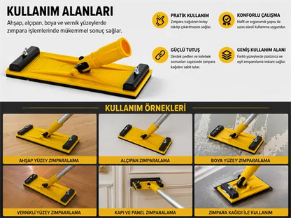 Duyar 318 Oynar Başlı Zımpara Malası
