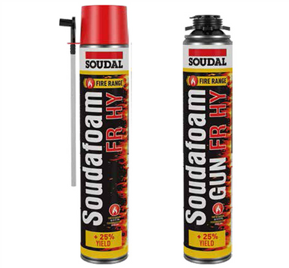 Soudal Soudafoam FR N1 Fire Retardant Manual PU Foam 750 ml (240 Min)