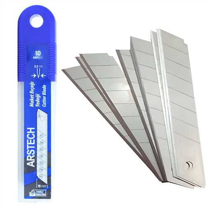 Arstech ARS100500 Replacement Utility Knife Blade 18 mm Thickness 0.50 mm (1461)