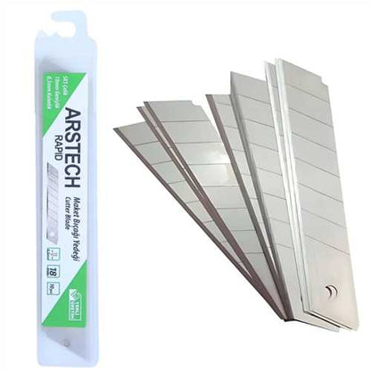 Arstech ARS100501 Snap-Off Utility Knife Blades 18mm Rapid Type 0.50mm (1476)