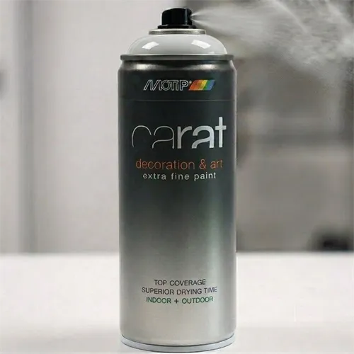 Carat Sprey Boya Parlak Gri Beyaz RAL 9002 400 Ml