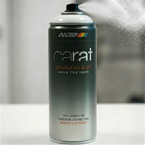 Carat Sprey Boya Parlak Trafik Beyazı RAL 9016 400 Ml
