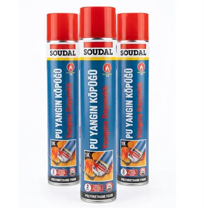 Soudal Soudafoam Yangına Dayanıklı Manuel PU Köpük 750 ml ( 162182-120 Dk )