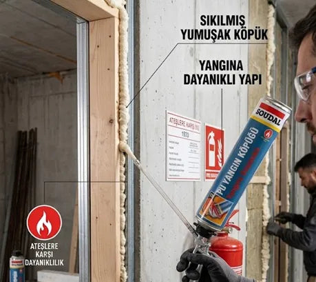 Soudal Soudafoam Fire Retardant Manual PU Foam 750 ml (162182-120 Min)