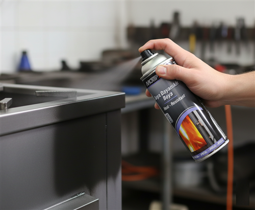 Motip Heat Resistant Spray Paint Silver 400 ml