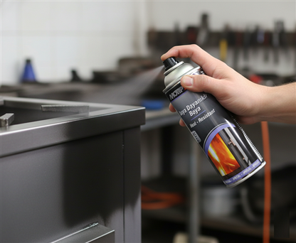 Motip Heat Resistant Spray Paint Silver 400 ml