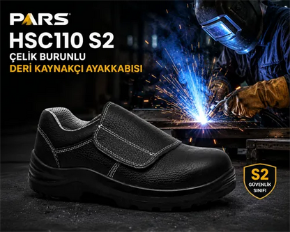Pars HSC110 S2 Çelik Burunlu Deri Kaynakçı Ayakkabısı No:45