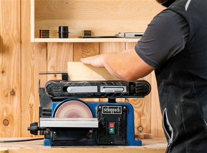 Scheppach BTS900 Tezgah Üstü Bant ve Disk Zımpara Makinası 370 Watt