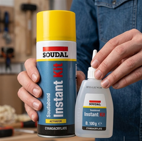 Soudal Instant Kit Super Glue 400 ml + 100 gr