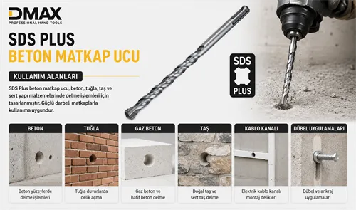 Dmax DMX4434 Sds Plus Beton Matkap Ucu 6x210 mm