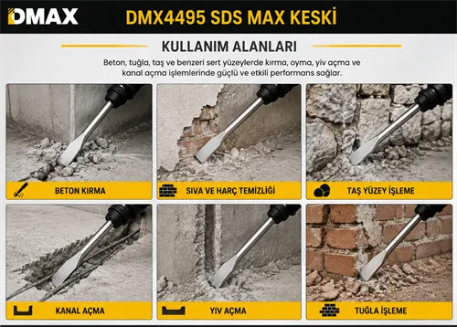 Dmax DMX4495 Sds Max Keski 18x400x25 mm