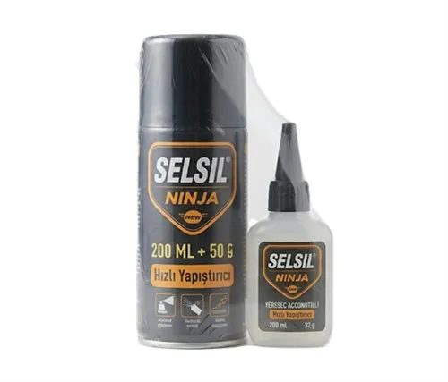 Selsil Ninja Mdf 200 ml +50G Shrink Hızlı Yapıştırıcı