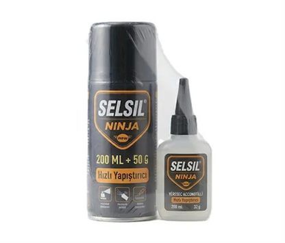 Selsil Ninja Mdf 200 ml +50G Shrink Hızlı Yapıştırıcı