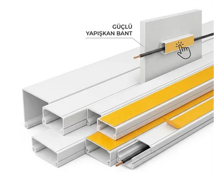 Master 505828 Pvc Kablo Kanalı Yapışkan Bantlı 40x40 mm