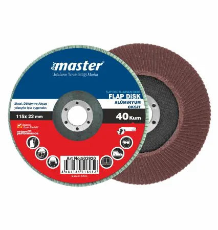Master 503920 Flap Disk Alüminyum Oksit 115 mm 40 Kum