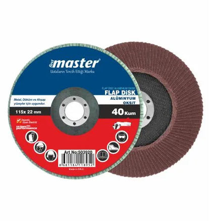 Master 503920 Flap Disk Alüminyum Oksit 115 mm 40 Kum