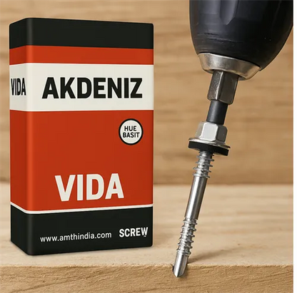 Akdeniz Panel Vidası 5.5x90 mm Kafa 6 mm 150'lİ Paket