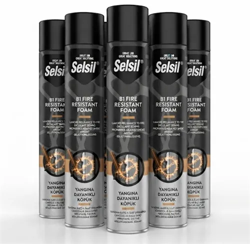 Selsil B1 Yangına Dayanıklı Köpük 750 ml Manuel 900 gr