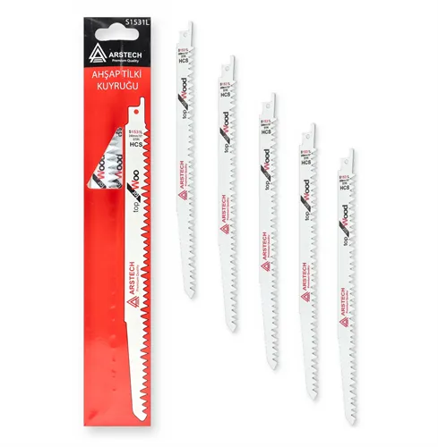 Arstech S1531L Tilki Kuyruğu Testere Bıçağı Ahşap Kesim 5'li Paket