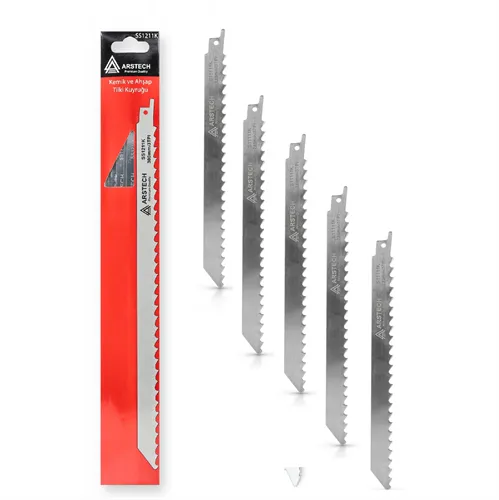 Arstech SS1211K Tilki Kuyruğu Testere Bıçağı Kemik Donmuş Gıda Kesim 5'li Paket
