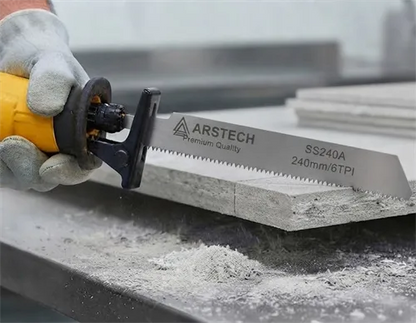 Arstech SS240A Alçıpan ve Betopan Tilki Kuyruk Testere Bıçağı 240 mm 5'li Paket