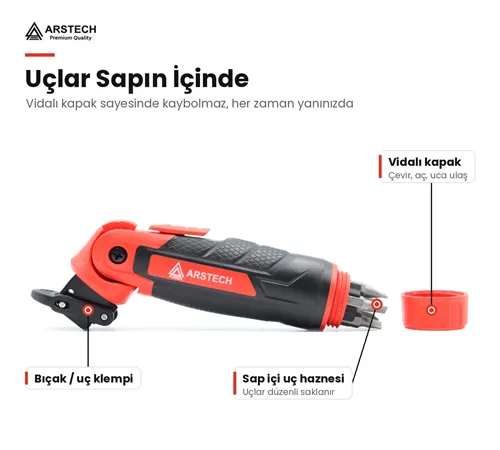 Arstech ARSMTS0001 Multi Tilki Kuyruğu Dekubaj Testere Seti 16 Parça