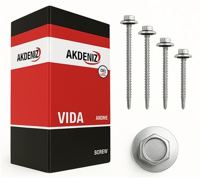 Akdeniz Trapez Vidası 5.5x50 mm 250’li Paket