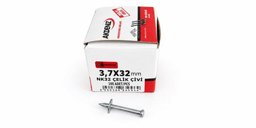 Akdeniz NK32 Çelik Pullu Hilti Çivisi 32 mm