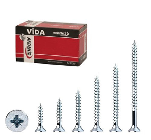 Akdeniz Sunta Vidası 4.5x35 mm 200'lü Paket