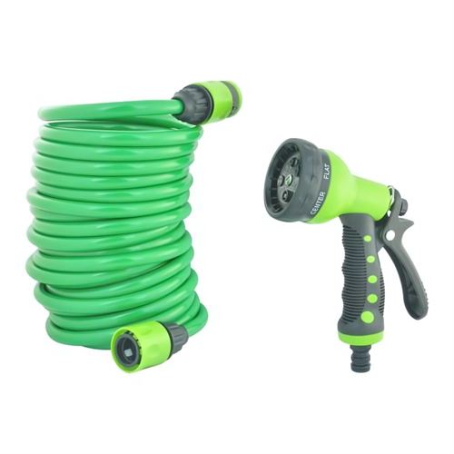 Spring Garden 507951 Spiralli Hortum Seti 7.5 Mt Fıskiye Tabancalı