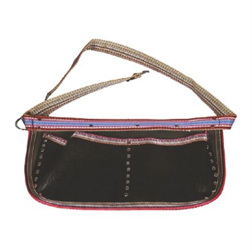 Çivi Önlüğü  Siyah Deri  Körüklü