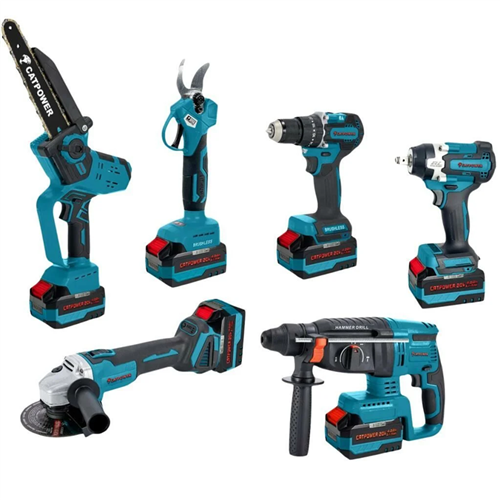 Catpower 1560 Profesyonel Kömürsüz Akülü Set 6’lı Takım 20V Li-Ion 4.0Ah