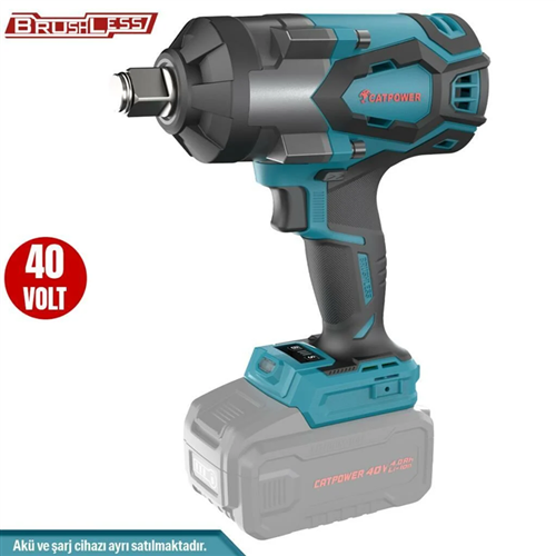 Catpower 4428 Kömürsüz Akülü Somun Sıkma 3/4''  Solo (Aküsüz) Paket