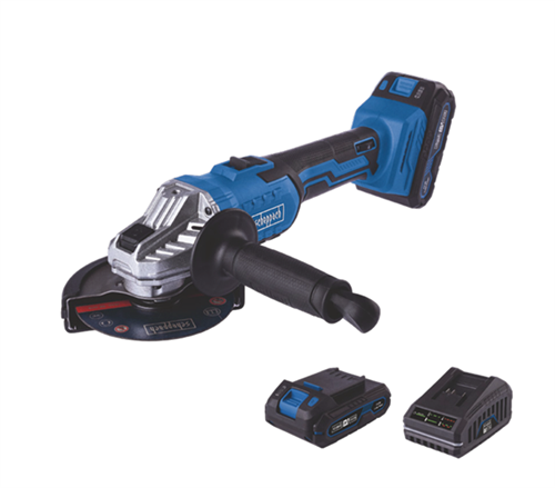 Scheppach C-AG125 Akülü Avuç Taşlama Makinası 125 mm 20V 4.0Ah