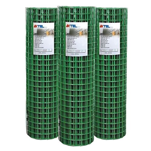 Aktel PVC Kaplı Puntalı Tel 50×50 mm – 150 cm / 19,5 kg Rulo