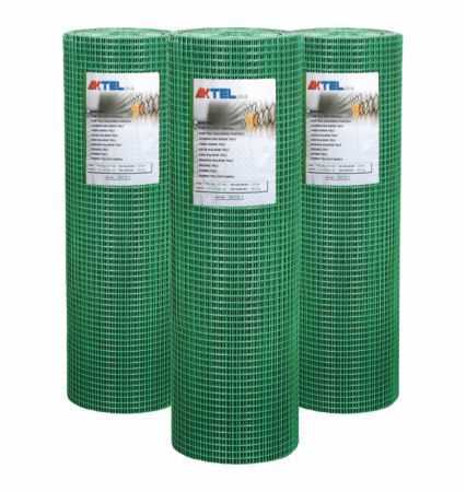 Aktel PVC Kaplı Puntalı Tel 50×50 mm – 100 cm / 13 kg Rulo