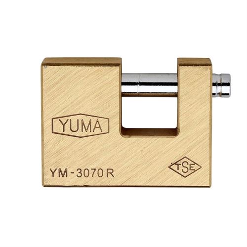Yuma YM3070 Pirinç Gövde Kayar Milli Asma Kilit 70 mm