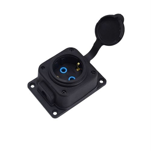 Master 505460 Monofaze Kapaklı Dişi Priz Kauçuk Gövde Tekli