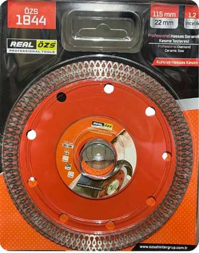 Özs Seramik Kesici Disk Hassas Kesim 115x1 mm