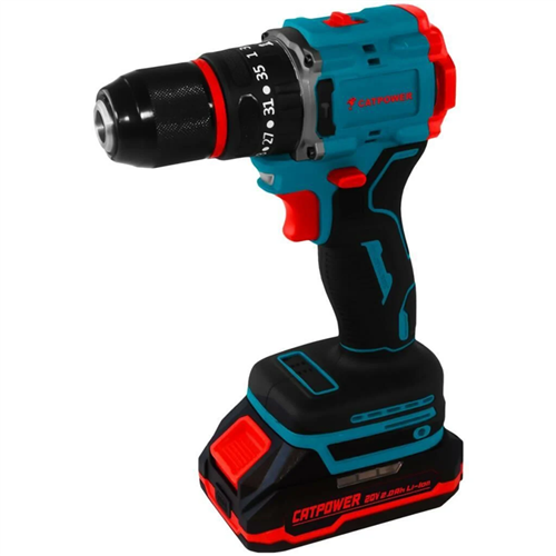 Catpower 1025 Kömürsüz Akülü Darbeli Matkap 13 mm 20V 2.0Ah Li-Ion