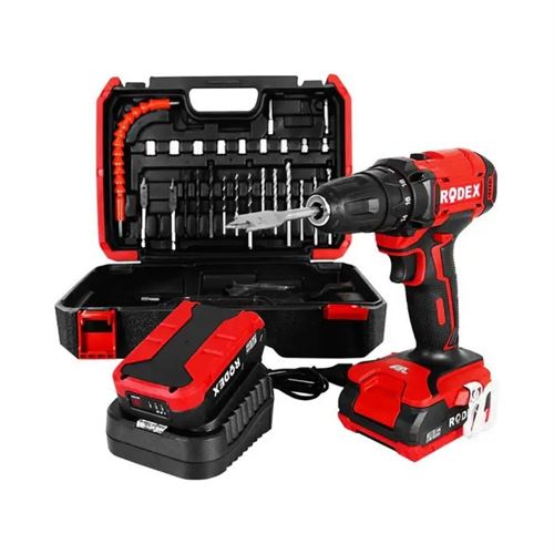 Rodex RDX3365A Akülü Matkap Li-ion Akü 2 Vites 18V 2.0Ah 28 Parça Set