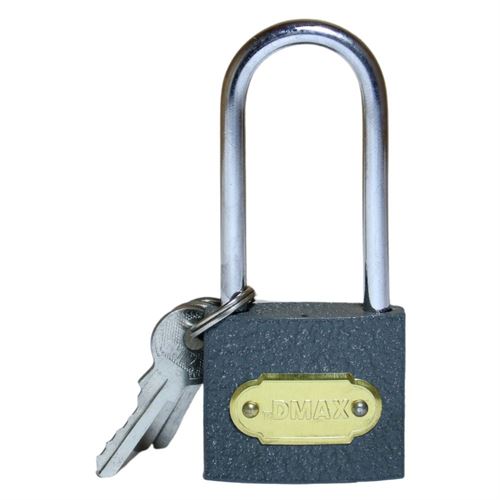 Dmax DMX4595 Gri Döküm Uzun Kancalı Asma Kilit 38 mm