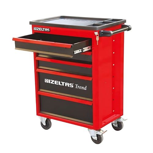 İzeltaş 8244321007 Trend Serisi Takım Dolabı 7 Çekmeceli Kırmızı Boş