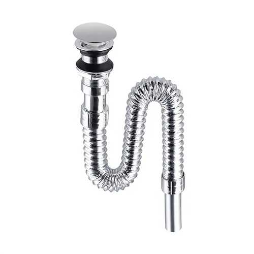 Dmax DMX4667 Lüks Krom Lavabo Sifonu